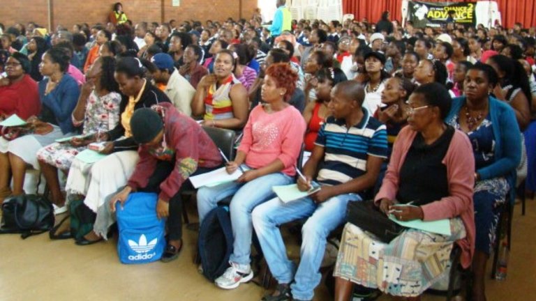 Partial photo of the audience at Chance 2 Advance workshops